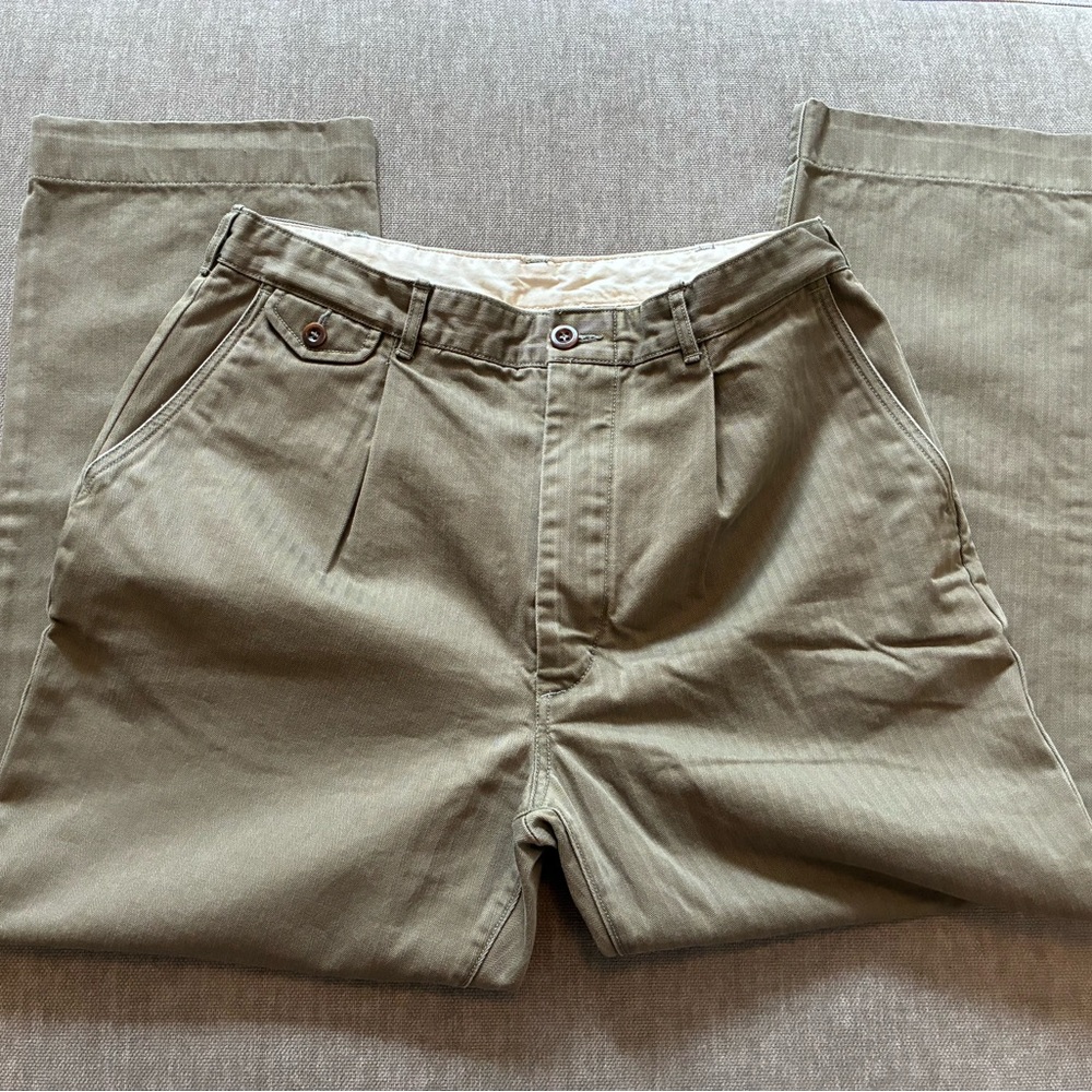 Buck Mason Full Saddle Pleated Pant